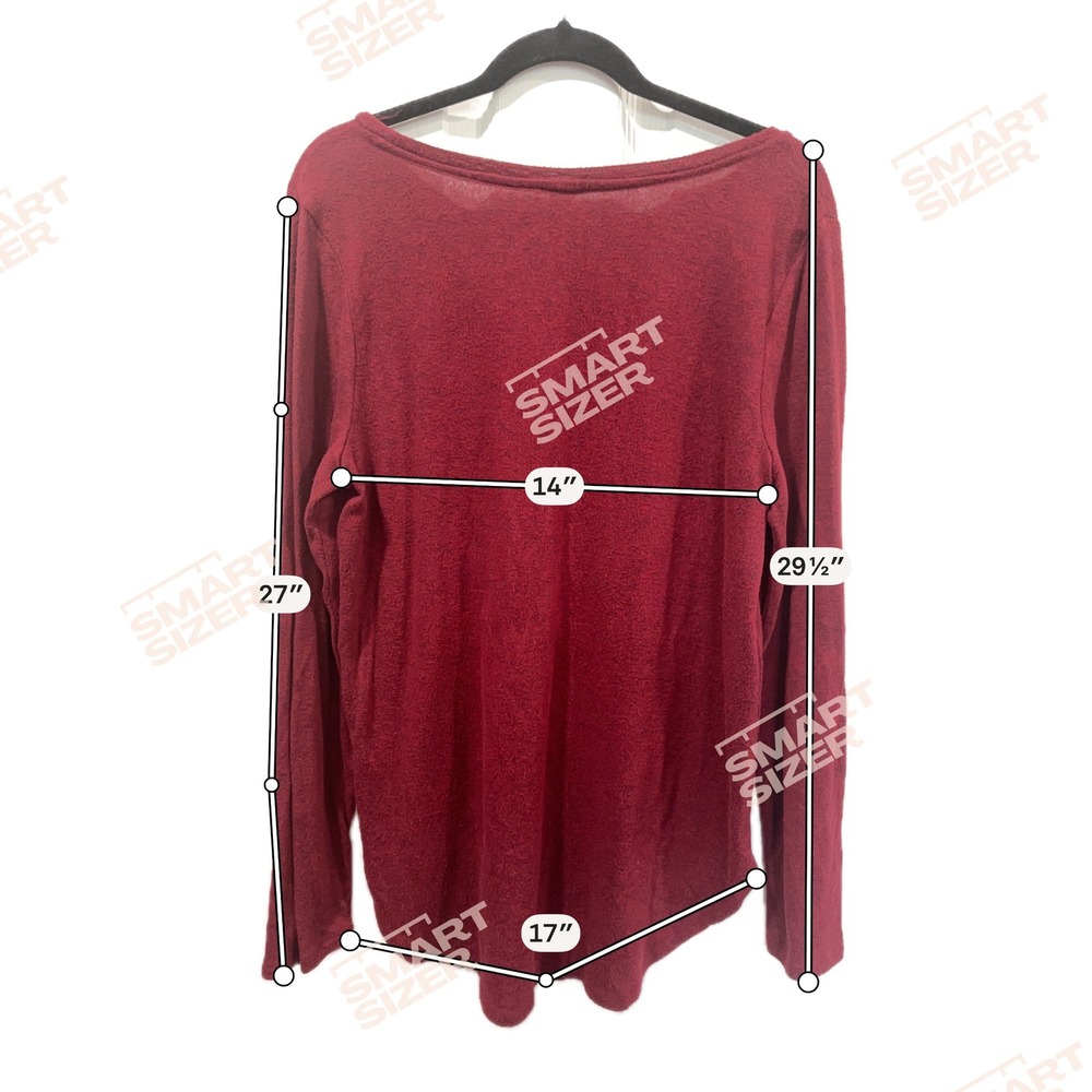 Old Navy Women's Large Burgundy Boat Neck Long Sleeve Knit Top Stretch Casual - Picture 3 of 9